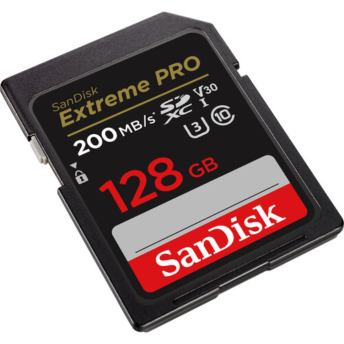 SanDisk SD 128GB Extreme Pro 200MB/s UHS-I Class10 U3 V30 - 2